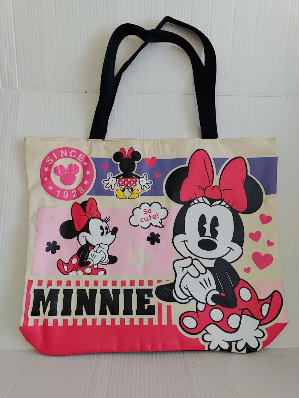 Minnie Mouse "So Cute" Large Disney Tote bag